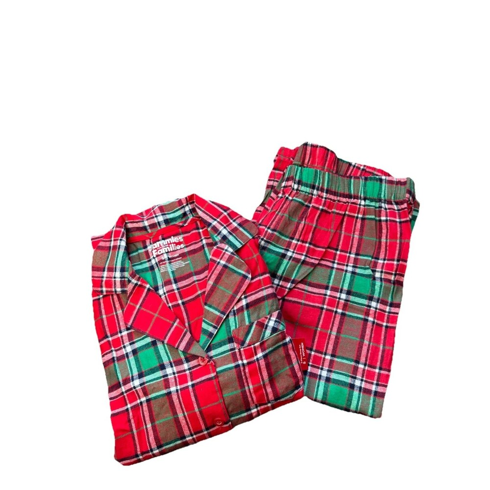 Jammies for your Families Small Plaid 2 Pcs Pajama Set Flannel Pants NWT Women's - Picture 11 of 13